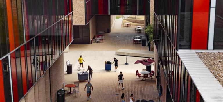 St. Edward's University dorms.