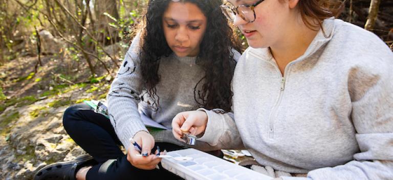 Biology Fieldwork Female Students