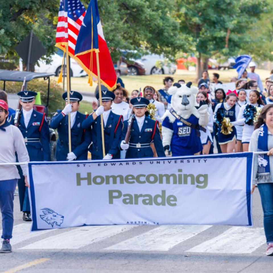Homecoming parade banner 