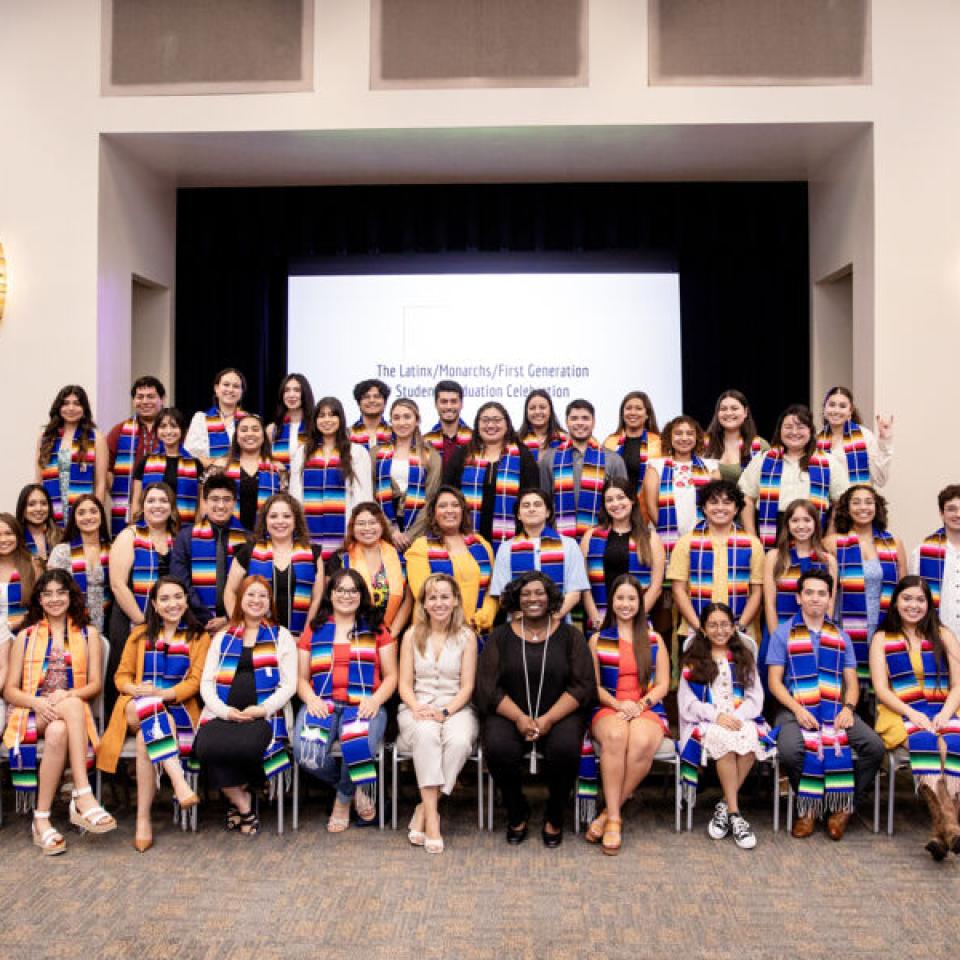 several students at latin student graduation
