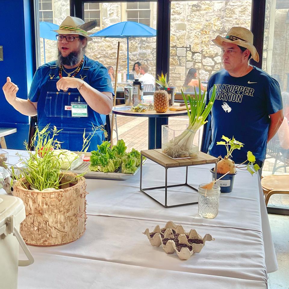 University Arborist Roy Johnson discusses how to turn scraps into fresh produce during Earth Week.