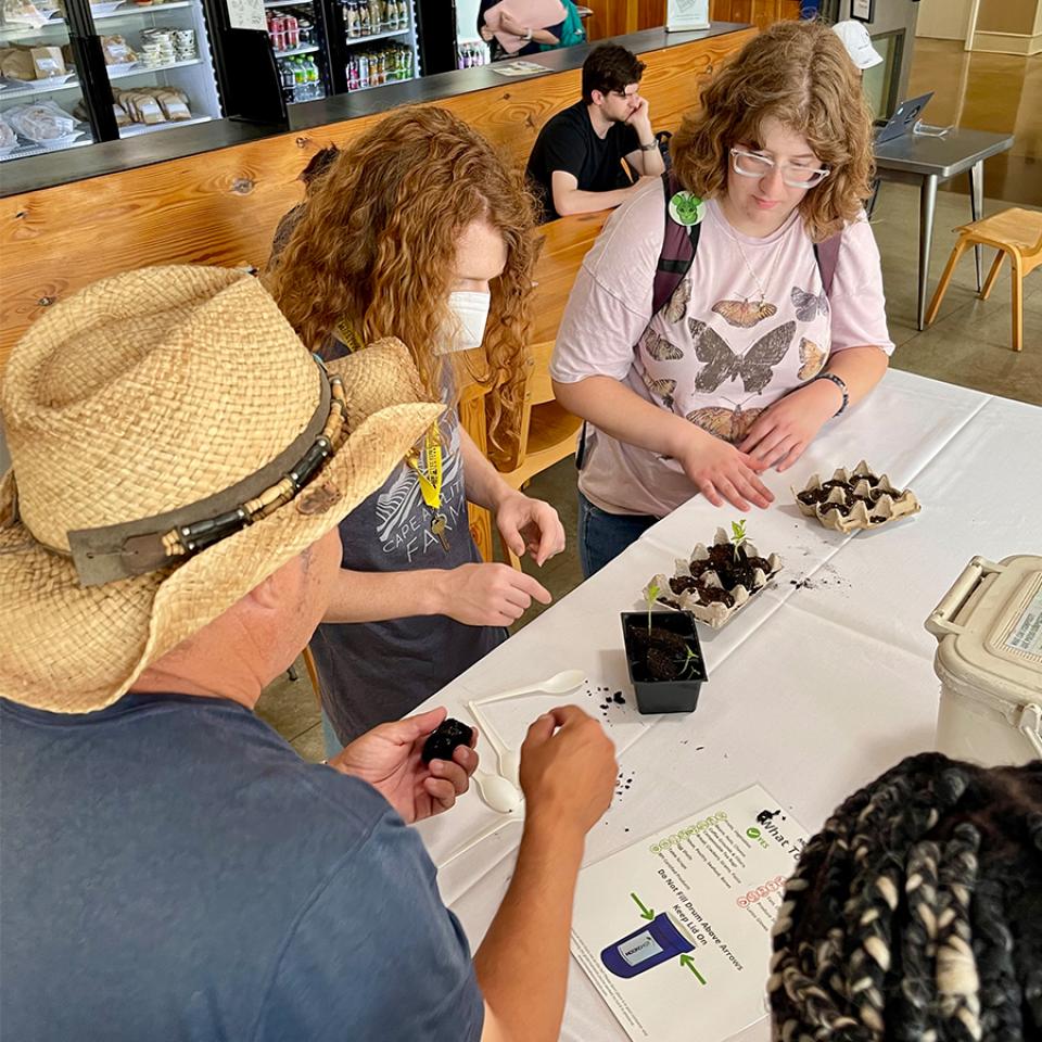 University Arborist Roy Johnson discusses how to turn scraps into fresh produce during Earth Week.