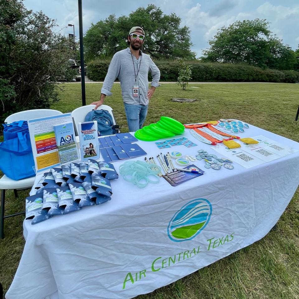 Air Central Texas reps attend Earth Day Fair 2025.
