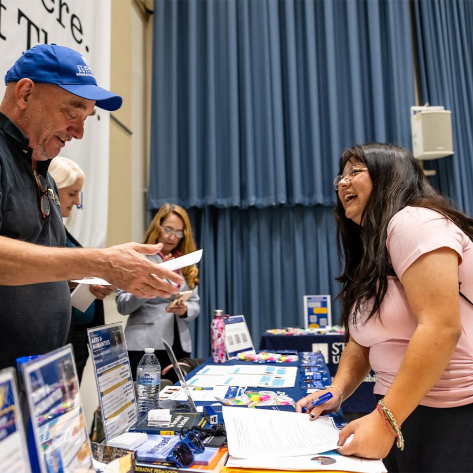 Students engaging at the ACC SEU Transfer Event