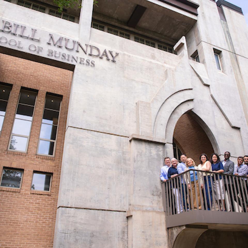 MSB Students on Balcony