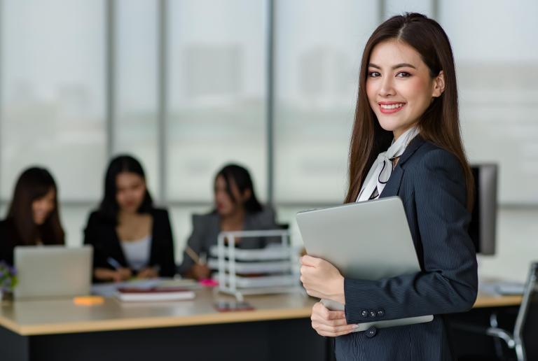 Young woman business