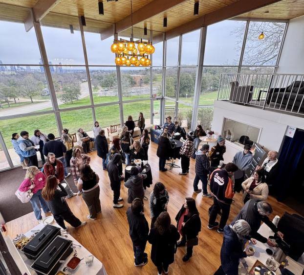 Patrons in the Lobby of MMNT Theater