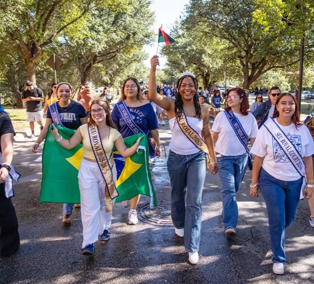 Homecoming Court for the Fall 2025 Homecoming Parade.