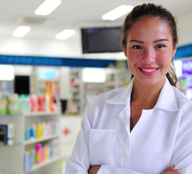 Pharmacy Technician at work in a pharmacy