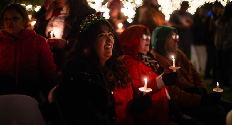 Community members attend Festival of Lights on campus