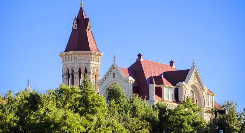 Main Building at St. Edward's University.