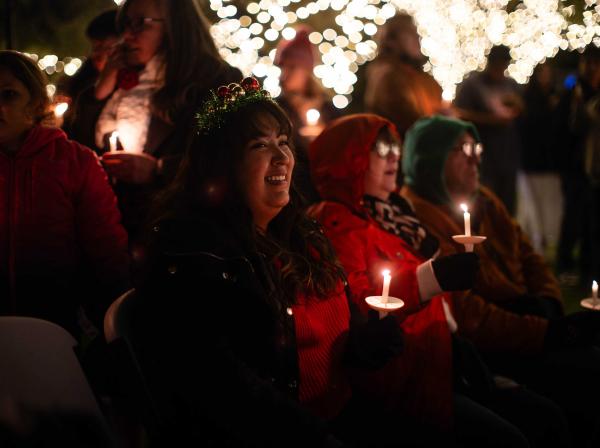 Community members attend Festival of Lights on campus
