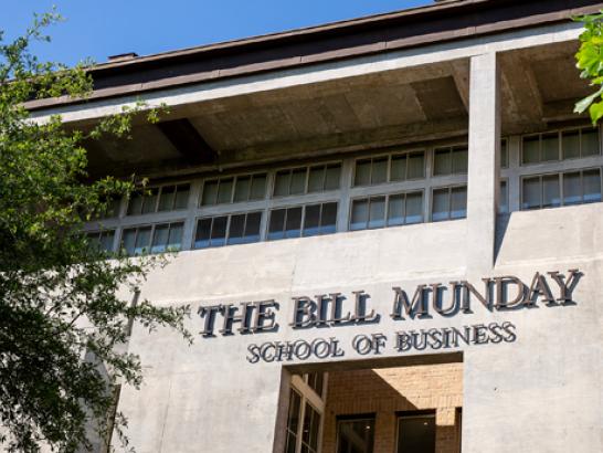 Landscape image of The Bill Munday School of Business.