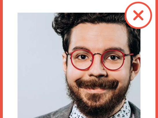 Off-center no room above head