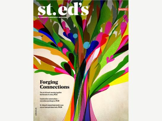 An illustration of a colorful tree