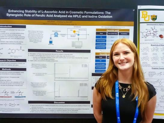 St. Edward's student presents her chemistry poster at ACS meeting