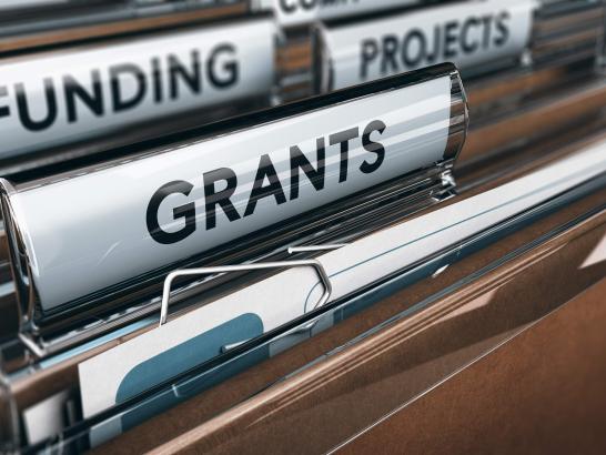 folder tags for grants, funding and projects