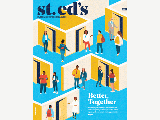 A gif swapping between the SP25 Magazine covers, one with an illustration and one with a photo