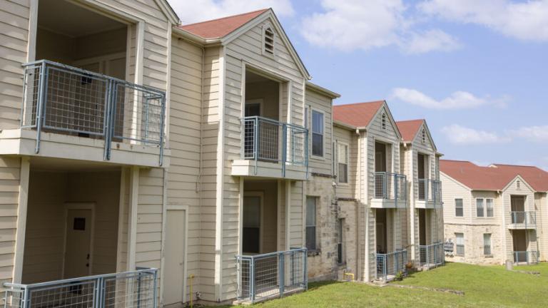 Outside view of the Maryhill and Hilltopper Heights Apartments