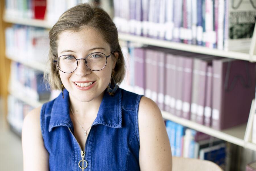 Logan Stallings portrait in Munday Library.