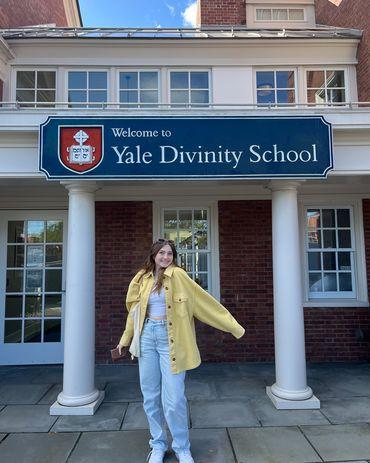 Natalie Hughes '23 is furthering her Hebrew Bible Studies at Yale Divinity School where she's earning her Masters in Religion.