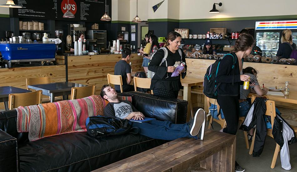 jared felows sitting on couch