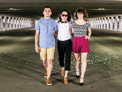 Students dressed as Gangnam Style pop group