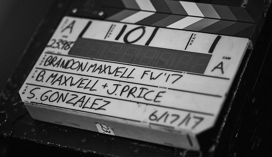 detail shot of clapperboard
