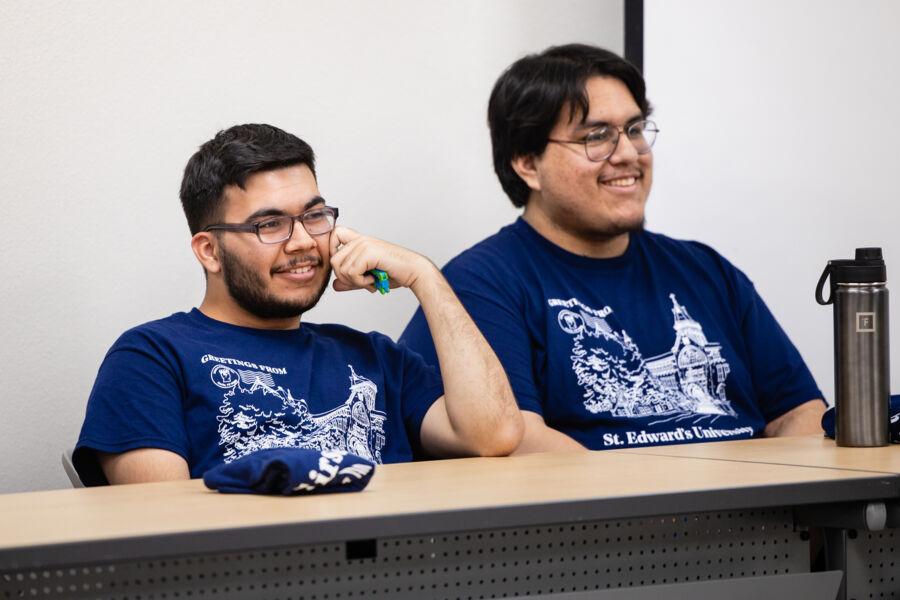 First-generation students engaging in discussions during Anchors Weekend.