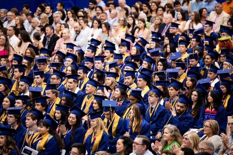 Students at Spring Commencement 2025