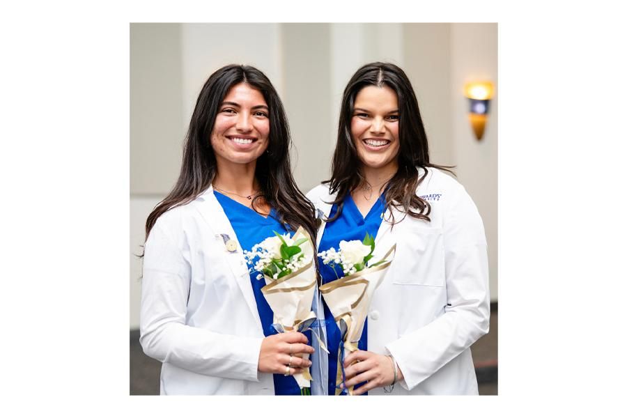 Hailey Hibbs '25 and Elyse Wick '25, Nursing Students